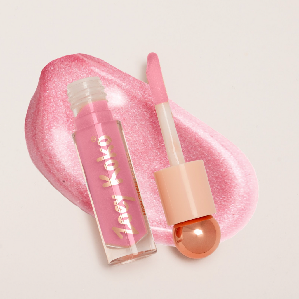エリック ドボイズ ヨントン ポラ lipgloss minirecord BFF Lip Gloss: Sparkly Pink Shine with Sweet Strawberry Vanilla