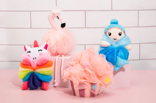 Fluff-Tastic Flamingo Loofah