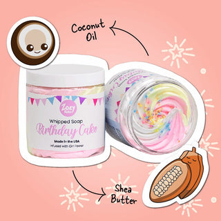 Sweetly Scented Birthday Cake Whipped Soap