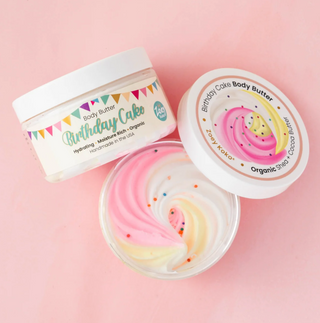 Birthday Cake Body Butter Jar - Sumptuous Skincare Treat