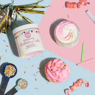 Nourishing Birthday Cake Whipped Soap for Soft Skin