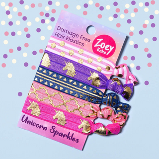 Unicorn Sparkles Hair Ties - Magical Hair Accessories
